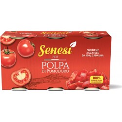 SENESI Pulpe de tomates les 3 boîtes de 400g