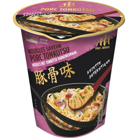 MEI ASIA Nouilles instantanées saveur porc tonkotsu 65g