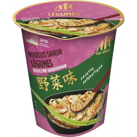 MEI ASIA Nouilles instantanées saveur légumes 65g