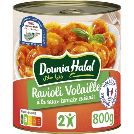 DOUNIA HALAL Ravioli volaille 800g