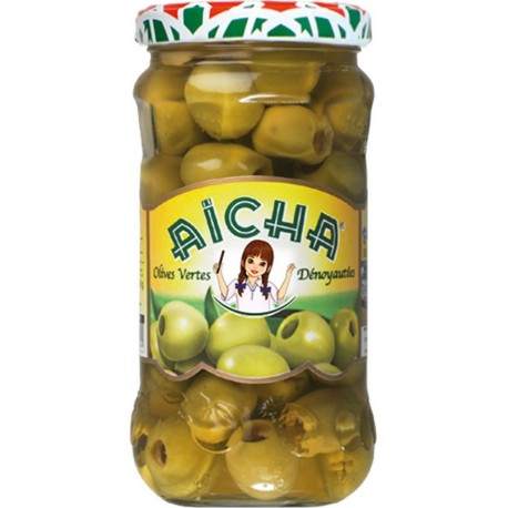 AICHA Olive verte dénoyauté 72 cl