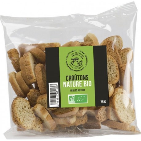 PECHEURS DES CALANQUES Croûtons nature Bio 75g