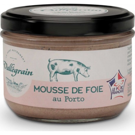 VALLEGRAIN Mousse de foie au Porto Le Cormier 180g