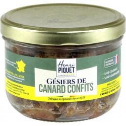 PIQUET Gésiers de canard confits H. 235g net égoutté