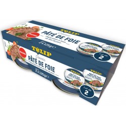 TULIP Pâté de foie les 2 boîtes de 125g