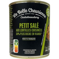 LA BELLE CHAURIENNE Petit salé aux lentilles 840g