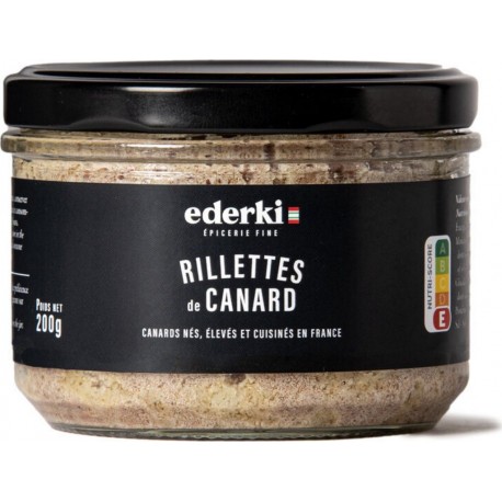 EDERKI Rillettes de canard 200g