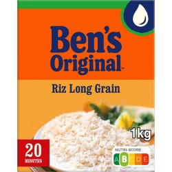 BEN ORIGINAL Riz long grain BEN'S ORIGINAL 1Kg