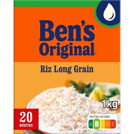 BEN ORIGINAL Riz long grain BEN'S ORIGINAL 1Kg