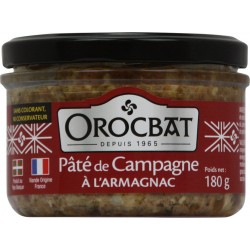 OROCBAT Pâté de campagne à l' Armagnac 180g