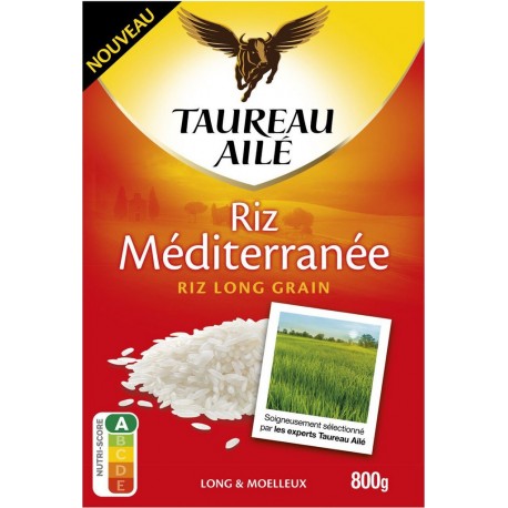 TAUREAU AILE Riz long grain méditerranée 800g