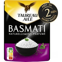 TAUREAU AILE Riz Micro-Ondes Basmati Nature 220g