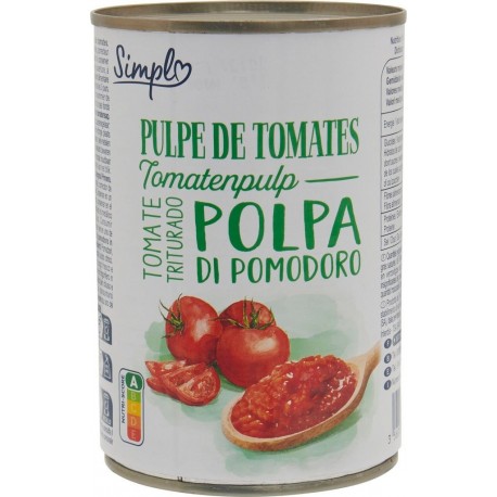 SIMPL Pulpe de tomates au jus 400g