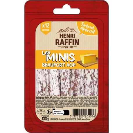 HENRI RAFFIN Mini saucisson au Beaufort 100g