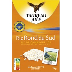 IGP TAUREAU AILE Riz Rond du Sud de Camargue 1Kg