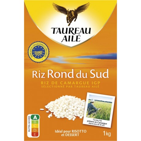 IGP TAUREAU AILE Riz Rond du Sud de Camargue 1Kg