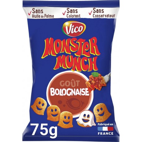 MONSTER MUNCH Biscuit apéritif bolognaise 75g