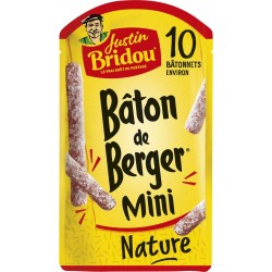 JUSTIN BRIDOU Mini saucisson bâton de berger nature 100g