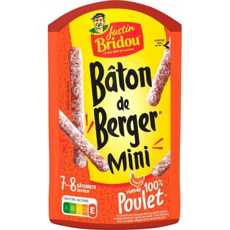 JUSTIN BRIDOU Saucisson sec poulet 80g