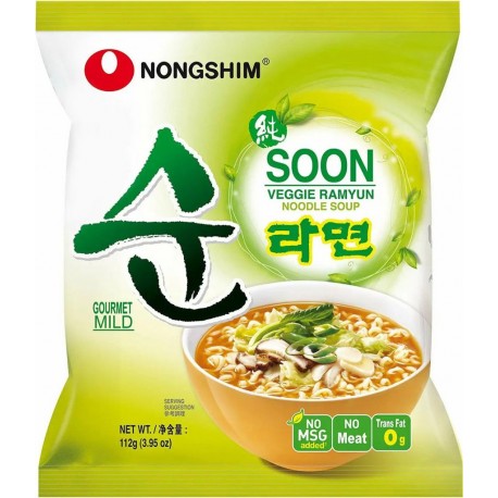 NONGSHIM Soupe de nouilles et légumes 112g