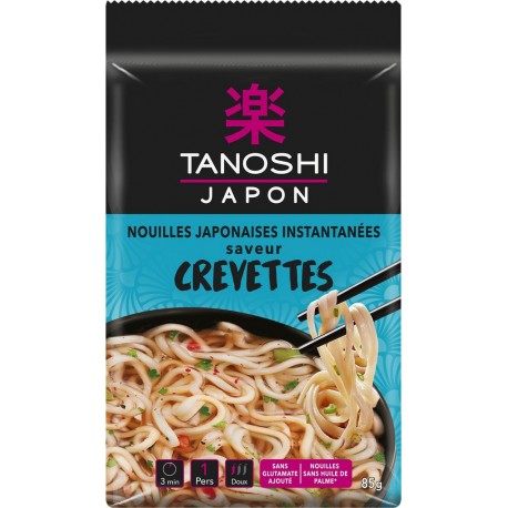 TANOSHI Nouilles instantanées Blé crevettes 85g