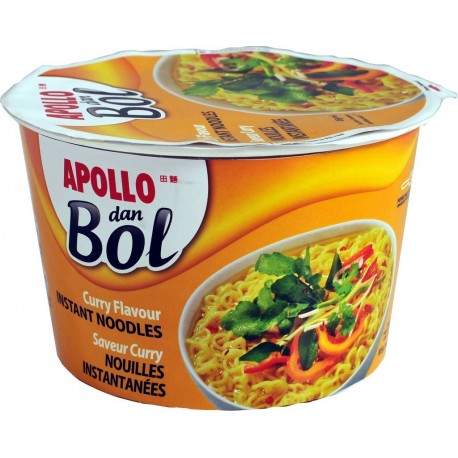 APOLLO Nouilles dan bol saveur curry Ile Maurice 85g