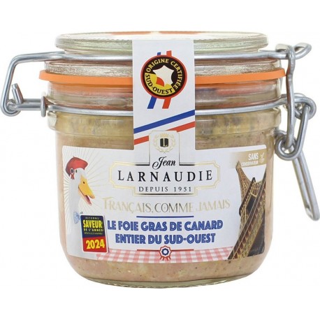 JEAN LARNAUDIE Foie gras de canard entier du sud-ouest Français Comme Jamais 160g