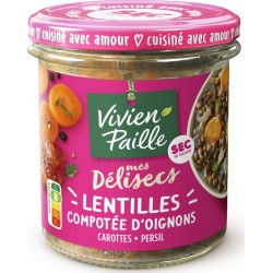 VIVIEN PAILLE Lentilles Compotée D'Oignons Carotte Et Persil 300g