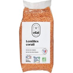 OFAL Lentilles Corail Bio 500g