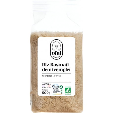 OFAL Riz Basmati Demi Complet 500g