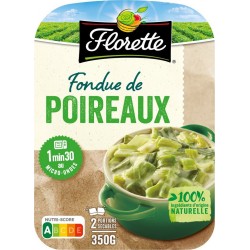 FLORETTE Recette Fondue de Poireaux les 2 barquettes de 175g