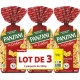 PANZANI Pâtes créatives coquillage lot de 3 paquets de 500g