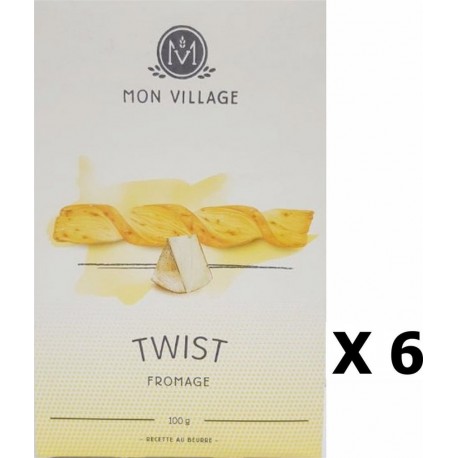 NC Lot 6x Twist Apéritifs Fromage Mon Village Boîte 100g les 6 boîtes de 0.1Kg