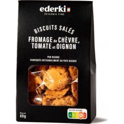 NC Biscuits Au Fromage De Chèvre, Tomates Et Oignons pack de 80g