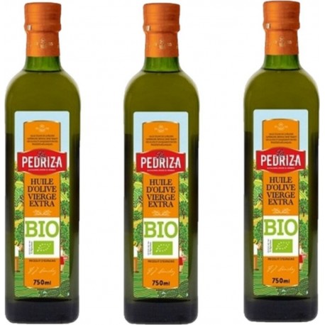 NC Lot 3x Huile D'olive Extra Vierge Bio Espagne La Pedriza 75cl les 3 unités