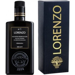 Aop Boîte Cadeau Huile D'olive Extra Vierge Biologique Lorenzo N°1, Valli Trapanesi 500ml