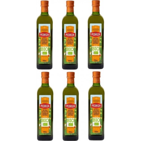 NC Lot 6x Huile D'olive Extra Vierge Bio Espagne La Pedriza 75cl les 6 unités