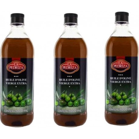 NC Lot 3x Huile D'olive Extra Vierge Espagne La Pedriza Bouteille 1l les 3 bouteilles