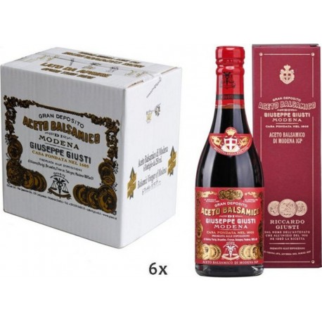 NC Vinaigre Balsamique De Modena Igp 3 Médailles Or riccardo Giusti Avec Boîte 250 Ml X 6