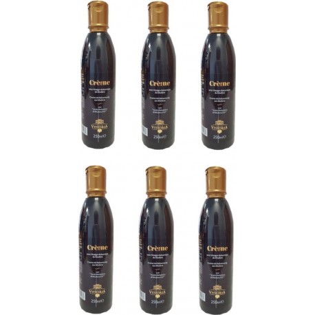 NC Lot 6x Crème De Vinaigre Balsamique Villa Vittoria Bouteille 250ml les 6 bouteilles de 0.25L