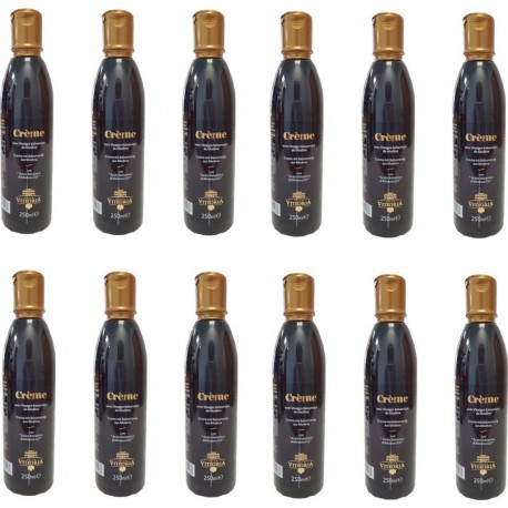 NC Lot 12x Crème De Vinaigre Balsamique Villa Vittoria Bouteille 250ml les 12 bouteilles