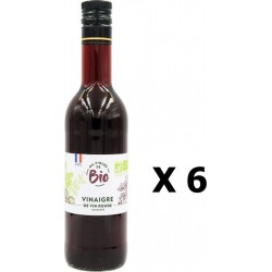 Lot 6x Vinaigre De Vin Bio France Ma Pincée Bio Bouteille 500ml les 6 bouteilles