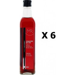 NC Lot 6x Vinaigre De Vin Rouge Mr Bouteille 500ml les 6 bouteilles