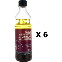 Lot 6x Sauce Vinaigrette Au Vinaigre Balsamique Fabriquée En France Mr Bouteille 350ml les 6 bouteilles