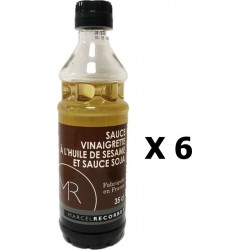 Lot 6x Sauce Vinaigrette À L'huile De Sésame Et Sauce Soja Fabriquée En France Mr Bouteille 350ml les 6 bouteilles