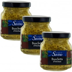 NC Lot 3x Bruschetta D'artichauts Les Saveurs De Savino Pot 140g les 3 unités de 0.14Kg