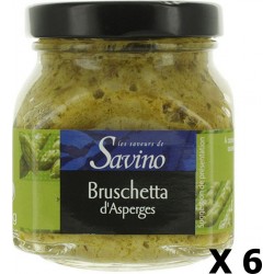 NC Lot 6x Bruschetta D'asperges Vertes Les Saveurs De Savino Pot 140g les 6 unités de 0.14Kg