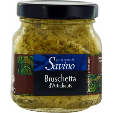 NC Bruschetta D'artichauts Les Saveurs De Savino Pot 140g l'unité de 0.14Kg