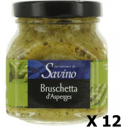 NC Lot 12x Bruschetta D'asperges Vertes Les Saveurs De Savino Pot 140g les 12 unités de 0.14Kg