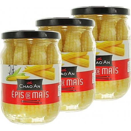 NC Epis De Maïs Chao'an Bocal 190g les 3 bocaux de 0.19Kg